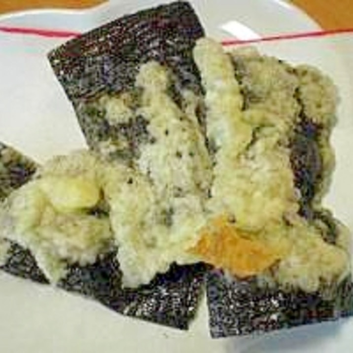 天ぷらにしても美味しい！｢味付け海苔の天ぷら」　♪